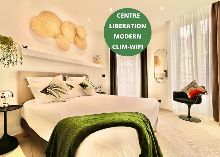 Liberation Center - Private Balcony - 24&7 Reception - Luggage Storage Aparthotel Nice